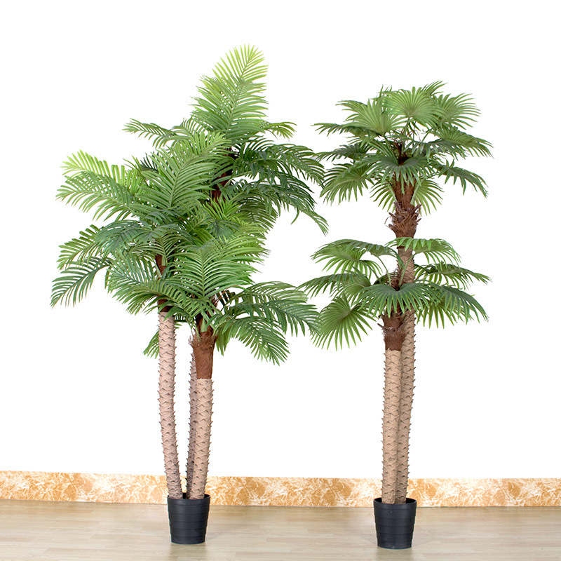 tall artificial palm trees