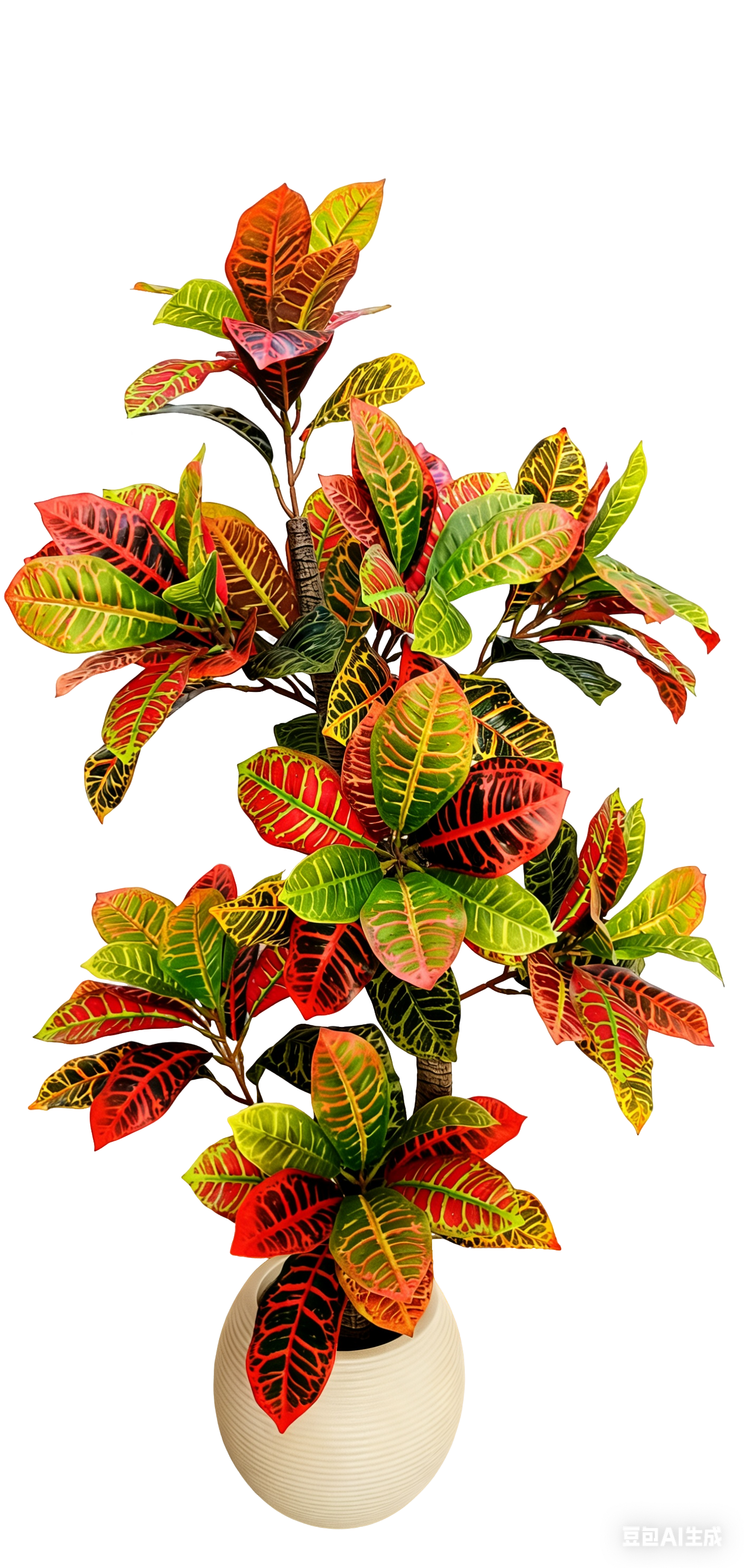 artificial croton plants with pot