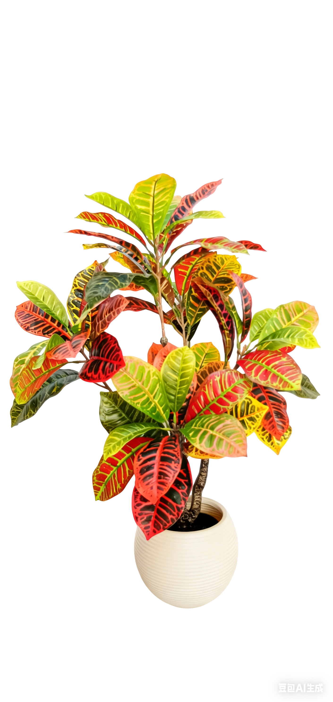 artificial croton leaves