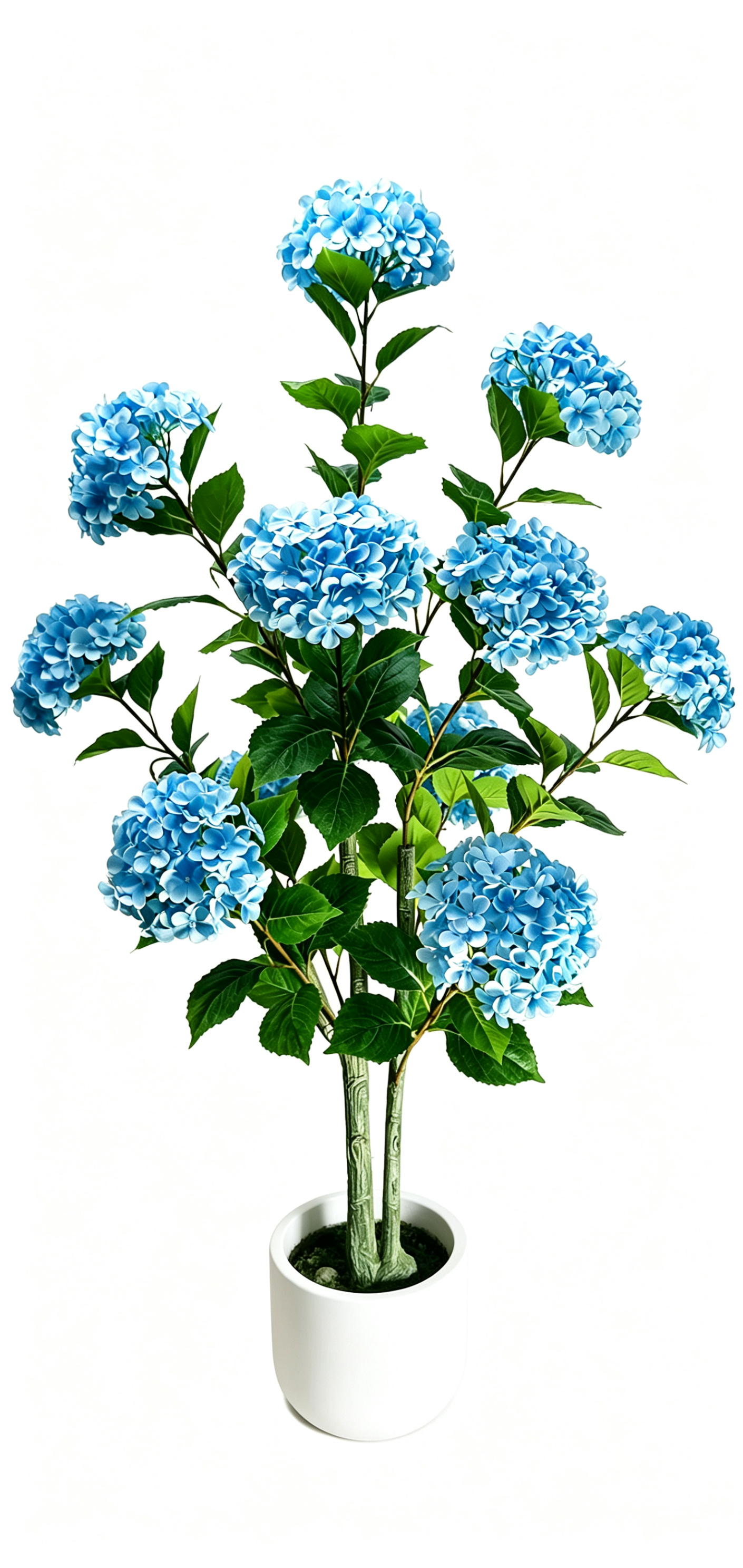 artificial hydrangea arrangement